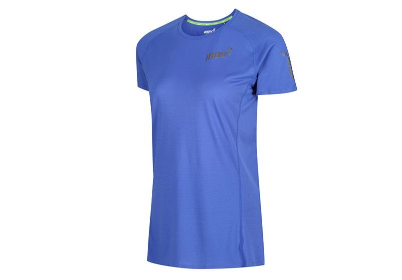 Koszulka Inov-8 Base Elite 2.0 Short Sleeve Damskie Niebieskie KLQ-849370